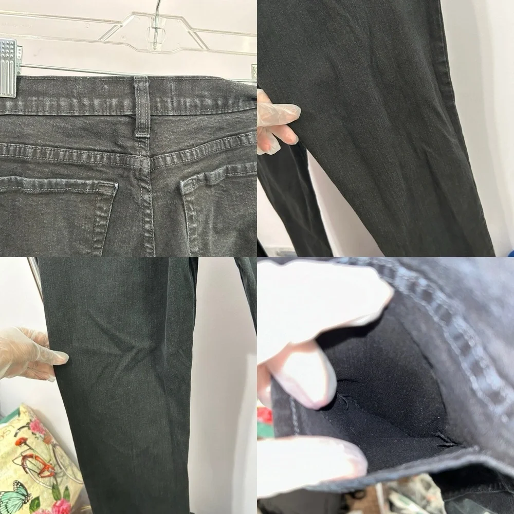NYDJ Tummy Tuck Black Stretch Jeans Size 12 - “Liliana”